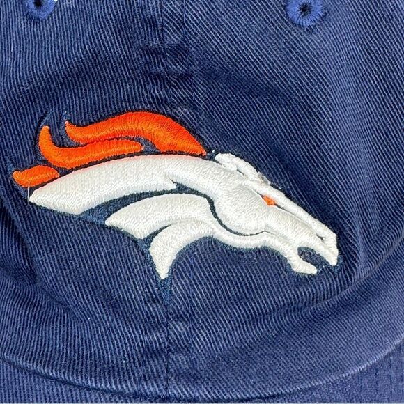 Denver Broncos Football Vintage 90s Youth Stitched Baseball Cap Blue - Picture 5 of 10